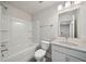 Bathroom with a bathtub, toilet and a single vanity at 229 Abercom Place Dr, Moncks Corner, SC 29461