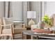 Living room features comfy armchairs, a round coffee table and stylish decor at 229 Abercom Place Dr, Moncks Corner, SC 29461