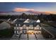 Aerial view of townhome community at sunset at 229 Abercom Place Dr, Moncks Corner, SC 29461
