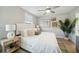 Spacious bedroom with a ceiling fan and neutral decor at 205 Abercom Place Dr, Moncks Corner, SC 29461