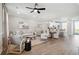 Open concept living room with hardwood floors and neutral decor at 205 Abercom Place Dr, Moncks Corner, SC 29461