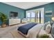Bedroom with water views, a comfy bed, and a dresser at 100 Mariners Cay Dr, Folly Beach, SC 29439