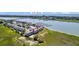 Aerial view of waterfront community near Folly Beach at 100 Mariners Cay Dr, Folly Beach, SC 29439