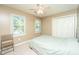 Bedroom with ceiling fan and large closet at 181 Pekoe Ct, Summerville, SC 29483