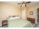 Bedroom with ceiling fan and built-in closet at 181 Pekoe Ct, Summerville, SC 29483