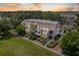 Evening aerial view of condo building at 1637 Live Oak Park, Seabrook Island, SC 29455