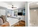 Main bedroom with a king-size bed, dresser, and access to a private balcony at 1637 Live Oak Park, Seabrook Island, SC 29455