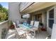 Outdoor deck with patio furniture, perfect for dining al fresco at 1637 Live Oak Park, Seabrook Island, SC 29455