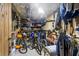 Spacious storage area with shelving and room for bikes at 1637 Live Oak Park, Seabrook Island, SC 29455