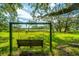 Peaceful swing overlooking tranquil water at 8083 Point Of Pines Rd, Edisto Island, SC 29438