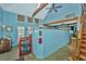 Inviting entryway with a unique counter and vintage post office features at 8083 Point Of Pines Rd, Edisto Island, SC 29438