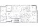 Floor plan showcasing a two-story unit with two bedrooms, two bathrooms and open concept living area at 284 Meeting St # 201, Charleston, SC 29401