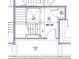 Floor plan of unit 302, showing entry hall, foyer and stairs at 284 Meeting St # 302, Charleston, SC 29401