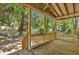 Wooden porch overlooking backyard at 137 Thelma Dr, Summerville, SC 29485