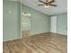 Living room with wood flooring and access to other rooms at 137 Thelma Dr, Summerville, SC 29485