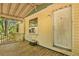 Home exterior with wooden porch at 137 Thelma Dr, Summerville, SC 29485
