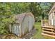 Small yard with shed and steps at 137 Thelma Dr, Summerville, SC 29485
