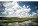 Scenic marsh landscape with lush greenery under a dramatic sky at 210 Oyster Catcher Ln, Ravenel, SC 29470