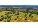Aerial view of expansive property with lush green pastures, mature trees, and a tranquil pond at 210 Oyster Catcher Ln, Ravenel, SC 29470