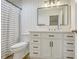 Modern bathroom with white vanity, subway tile, and a shower at 266 Alexandra Dr # 15, Mount Pleasant, SC 29464