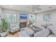 Cozy living room featuring a fireplace, sectional sofa, and armchair at 266 Alexandra Dr # 15, Mount Pleasant, SC 29464