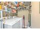 Laundry room with washer, dryer, and ample shelving at 266 Alexandra Dr # 15, Mount Pleasant, SC 29464