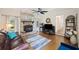 Cozy living room with hardwood floors, fireplace and built-ins at 5 Avon Ct, Charleston, SC 29407