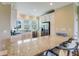 Kitchen with granite countertop and island seating at 5911 Steward St # 14, Hanahan, SC 29410