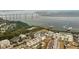 Aerial view of waterfront community with homes and a bridge at 301 Longshore St # 441, Charleston, SC 29492