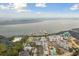 Drone shot of a beautiful waterfront community with a marina and pool at 301 Longshore St # 441, Charleston, SC 29492