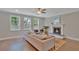Relaxing living room with fireplace and hardwood floors at 361 Wappoo Trace Ln, Summerville, SC 29486