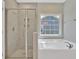 Bathroom with walk-in shower and soaking tub at 361 Wappoo Trace Ln, Summerville, SC 29486