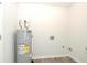 Laundry room with water heater and hookups for washer/dryer at 1910 Tropicana Rd # 9-B, North Charleston, SC 29406
