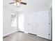 Bedroom with ceiling fan and hardwood-look floors at 1910 Tropicana Rd # 9-B, North Charleston, SC 29406
