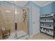 Large shower with glass enclosure and tile surround at 316 Bay Village Ln, Moncks Corner, SC 29461