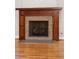 Close-up of a fireplace with wood mantel at 1056 Wharf Indigo Pl, Mount Pleasant, SC 29464