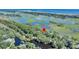 Property location shown in an aerial view at 11 Falcon Point Rd, Kiawah Island, SC 29455