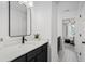 Modern bathroom with a single vanity and walk-in shower at 416 Grove End Rd, Moncks Corner, SC 29461