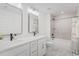 Double vanity bathroom with bathtub and shower at 416 Grove End Rd, Moncks Corner, SC 29461