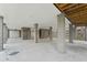 Large garage with concrete floor and extra storage area at 1663 Cultivation Ln # 455, Mount Pleasant, SC 29466