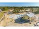 Aerial view of new home construction with community pool at 1663 Cultivation Ln # 455, Mount Pleasant, SC 29466
