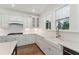 Modern kitchen with farmhouse sink and white cabinetry at 1663 Cultivation Ln # 455, Mount Pleasant, SC 29466