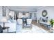 Open living room with white couch and view into kitchen at 1668 Siloh Dr # 470, Mount Pleasant, SC 29466