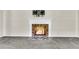 Brick fireplace with a modern mantel in the living room at 598 Maple Branch Rd, Reevesville, SC 29471