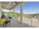 Private balcony with seating area and picturesque views at 301 Longshore St # 423, Charleston, SC 29492