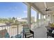 Spacious balcony with outdoor furniture and scenic views at 301 Longshore St # 423, Charleston, SC 29492