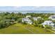 Aerial view of the house and surrounding neighborhood at 228 Haddrell St, Mount Pleasant, SC 29464
