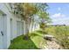 Landscaped backyard with fire pit and marsh views at 228 Haddrell St, Mount Pleasant, SC 29464