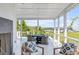 Outdoor patio area with seating and a view of the water at 228 Haddrell St, Mount Pleasant, SC 29464