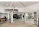 Unfinished basement garage with space for cars and bikes at 228 Haddrell St, Mount Pleasant, SC 29464